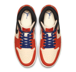 Nike Air Jordan 1 Mid Team Orange Black