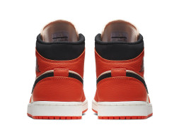 Nike Air Jordan 1 Mid Team Orange Black