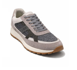 Brunello Cucinelli Suede Sneakers White/Grey