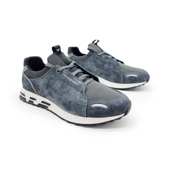 Мужские кроссовки Armani Suede Grey