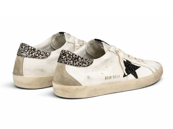 Женские кеды Golden Goose Super-Star Croco-Print Star