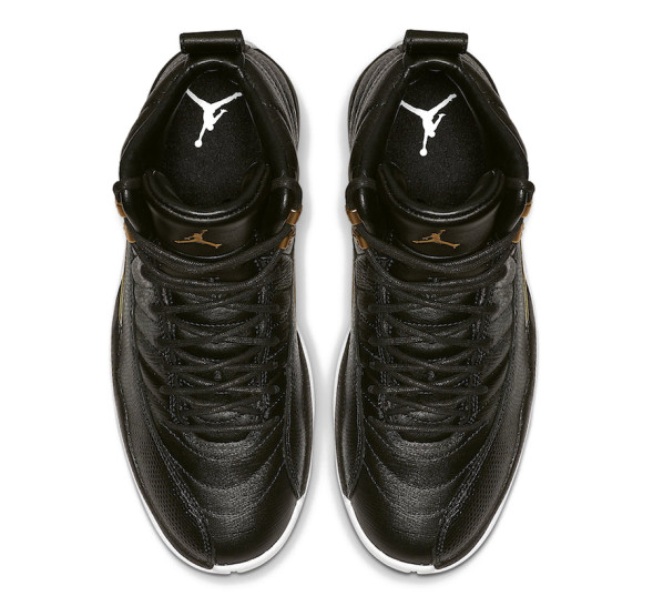 Унисекс кроссовки Nike Air Jordan 12 Retro Black Metallic Gold White