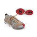 Женские кроссовки Gucci Run Sneaker Grey/Orange