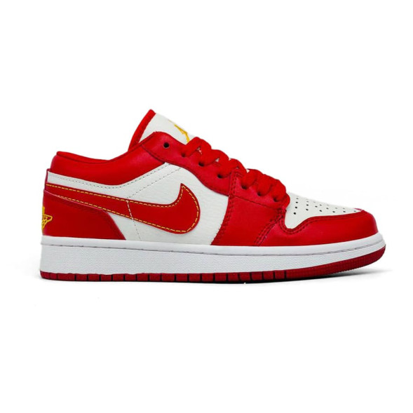Женские кроссовки Nike Air Jordan 1 Low-Top Vintage Basketball Shoes Women's White Red