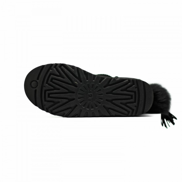 Женские угги с помпоном Classic Charm Boot Black