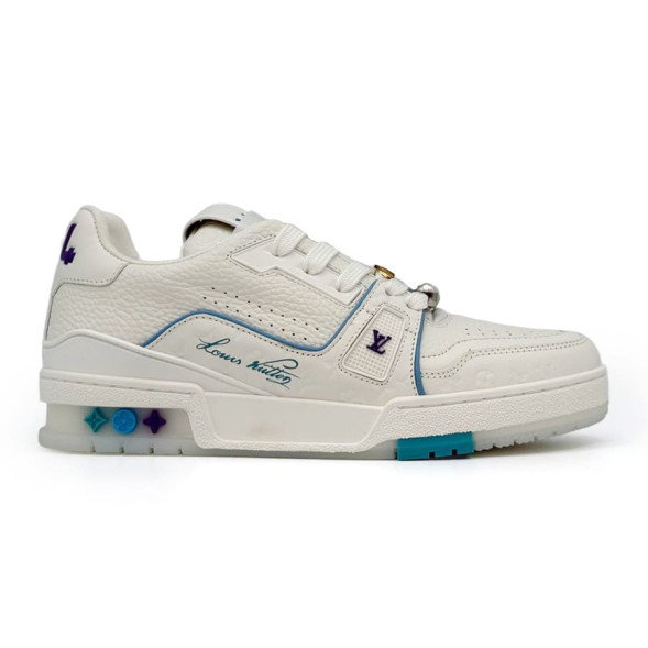 Женские кроссовки Louis Vuitton LV Trainer White/Blue