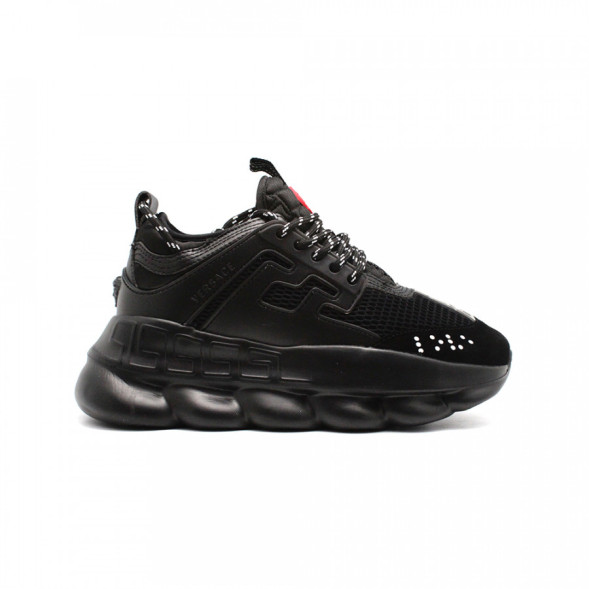 Мужские кроссовки Versace Chain Reaction Total Black