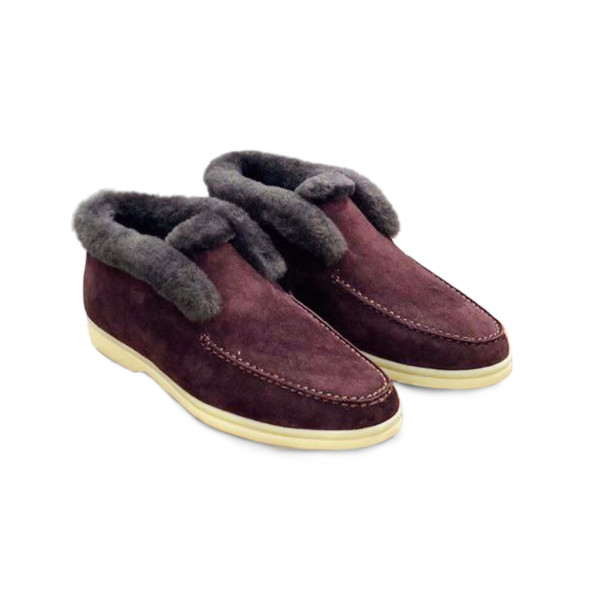 Унисекс ботинки Loro Piana Open Walk Burgundi