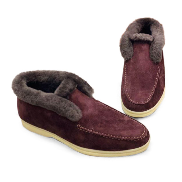 Унисекс ботинки Loro Piana Open Walk Burgundi