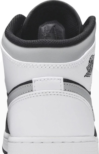 Женские кроссовки Nike Air Jordan 1 Mid GS 'White Shadow'