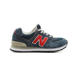 New Balance Женские 574 Navy Red 1