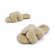 Женские сандалии Hermes Flip-flops Wool Beige