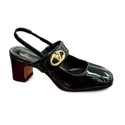 Valentino Leather Pumps Lacquered Black
