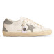 Женские кеды Golden Goose Super-Star With Silver Swarovski Crystal Star And Heel Tab