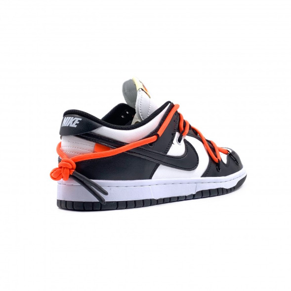 Мужские кроссовки Off-White x Nike Dunk Low Black&amp;White