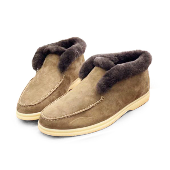 Унисекс ботинки Loro Piana Open Walk Chestnut/Black