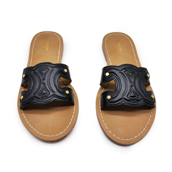 Женские шлепки Celine Flip-flops Black