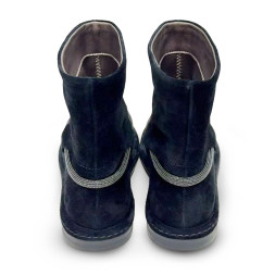 Brunello Cucinelli Suede Boot Black