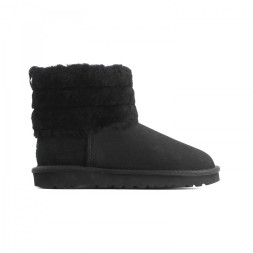 Fluff Mini Quilted Logo Boot Black