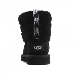 Fluff Mini Quilted Logo Boot Black