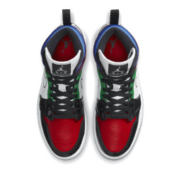 Nike Air Jordan 1 Mid SE Black White Multi-Color