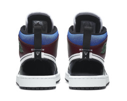 Nike Air Jordan 1 Mid SE Black White Multi-Color