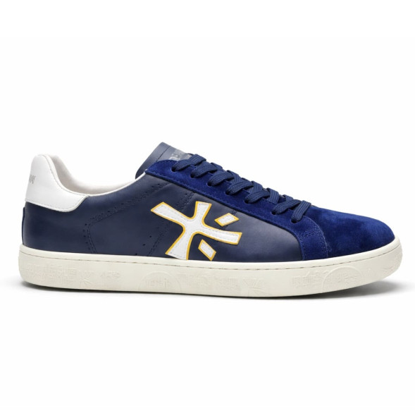 Унисекс кроссовки Premiata Sneakers Leather/Suede Navy/Grey