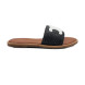 Женские шлепки Celine Flip-flops Textile Black 