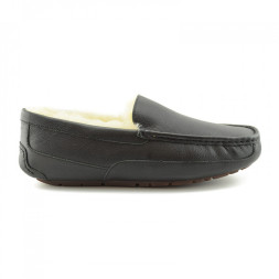 Men's Ascot Black Leather