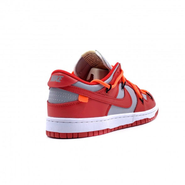 Мужские кроссовки Off-White x Nike Dunk Low University Red