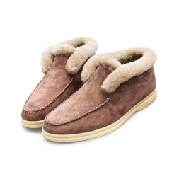 Loro Piana Open Walk Chestnut Suede