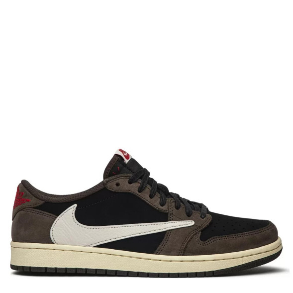 Мужские кроссовки Travis Scott x Air Jordan 1 Low Mocha S