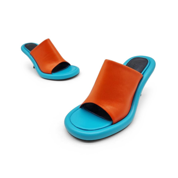 Женские мюли JW Anderson Bumper-Tube Orange/Blue