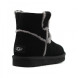Женские мини угги Mini Spill Seam Black
