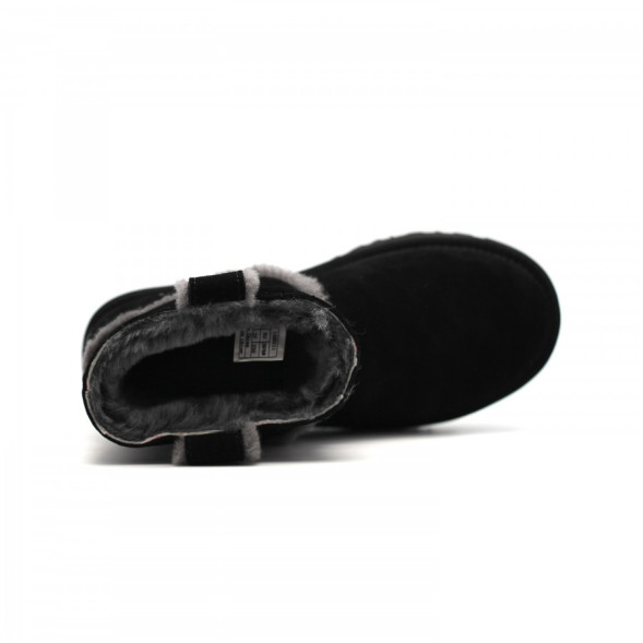 Женские мини угги Mini Spill Seam Black