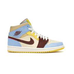Nike Air Jordan 1 Mid SE Fearless Maison Chateau Rouge