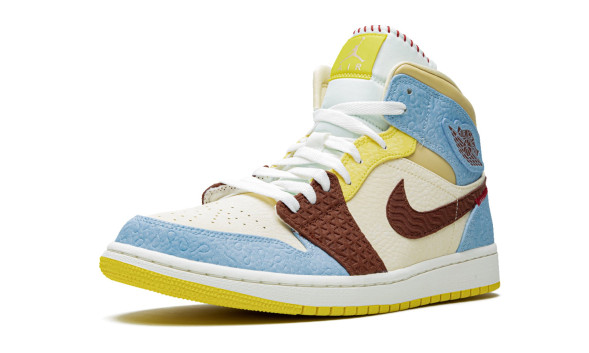Унисекс кроссовки Nike Air Jordan 1 Mid SE Fearless Maison Chateau Rouge
