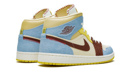 Nike Air Jordan 1 Mid SE Fearless Maison Chateau Rouge
