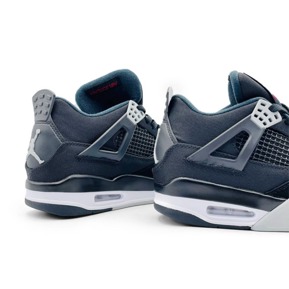 Унисекс кроссовки Nike Air Jordan 4 Retro Black Textile
