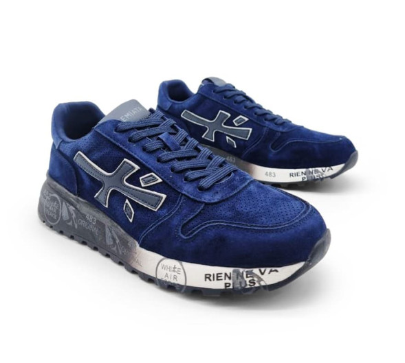Унисекс кроссовки Premiata 483 Suede Air Blue