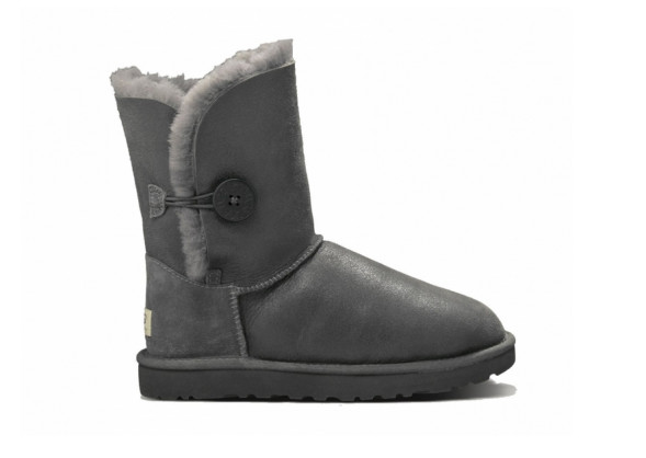 Женские угги с пуговицей Bailey Button Metallic Grey