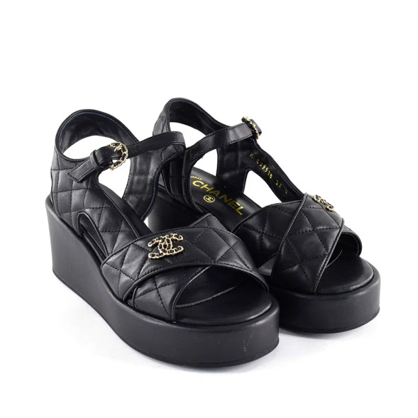 Женские босоножки Chanel Sandals Black