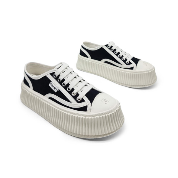 Унисекс кеды Chanel Platform Black