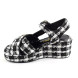 Женские босоножки Chanel Sandals Black/White Cell
