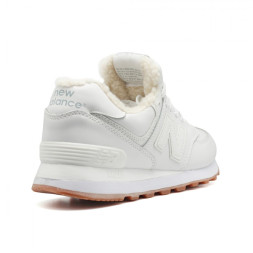 New Balance 574 White Leather