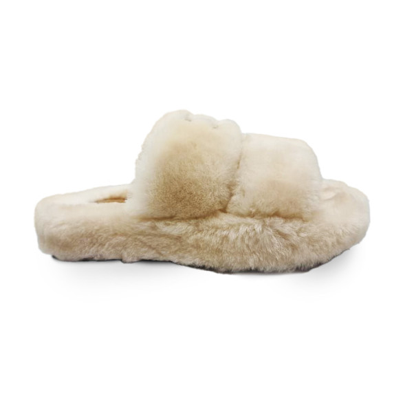 Женские шлепки Celine Flip-flops Wool White