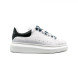 Женские кроссовки Alexander McQueen Luxe Glitter White-Black