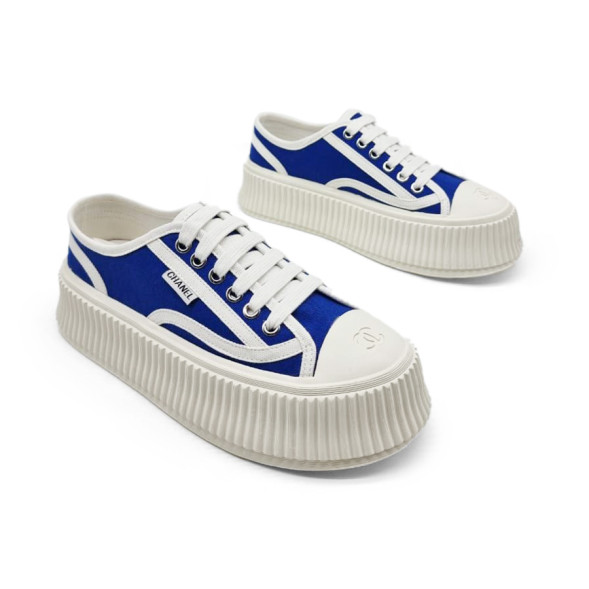 Унисекс кеды Chanel Platform Blue