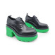 Женские лоферы Bottega Veneta Black/Green