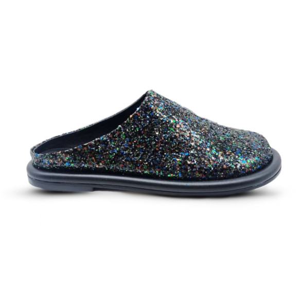 Женские шлепки JW Anderson Sparkles Black